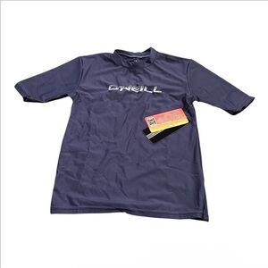 O'Neill Boys Blue Short Sleeve Swim Shirt Rash Guard Size 10